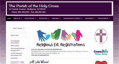 Desktop Screenshot of parishholycross.org