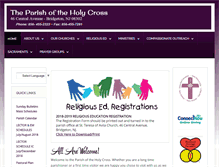 Tablet Screenshot of parishholycross.org